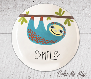 Toms River Sloth Smile Plate