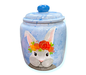 Toms River Watercolor Bunny Jar