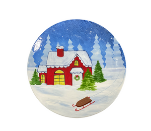 Toms River Christmas Cabin Plate