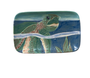 Toms River Swimming Turtle Plate