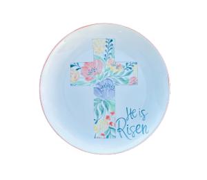 Toms River Floral Cross Plate