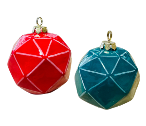 Toms River Jewel Toned Faceted Ornament