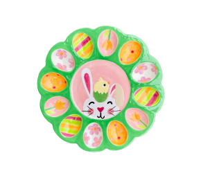 Toms River Easter Sherbet Egg Plate