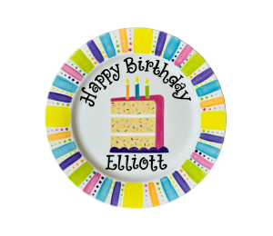 Toms River Birthday Cake Plate